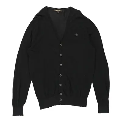 Roberto Cavalli Cardigan - Medium Black Cotton | Size: medium