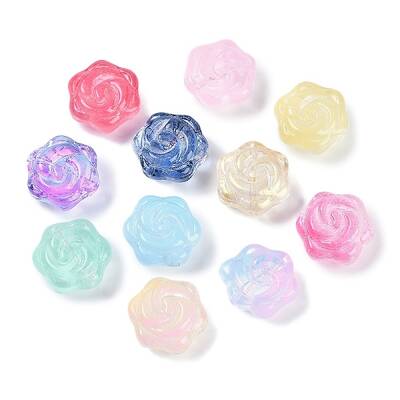 Transparent Spray Paint Glass Beads