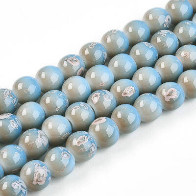 Baking Painted Glass Beads Strands