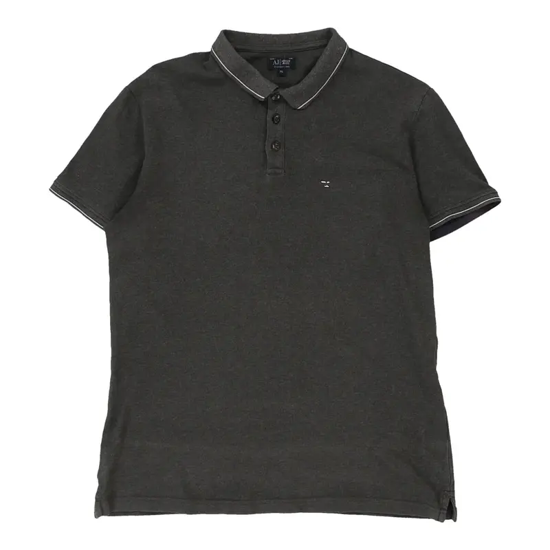 Armani Jeans Polo Shirt - XL Grey Cotton