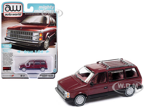 1985 Dodge Caravan Van Crimson Red and Black \