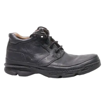 CLARKS Ankle Boots Black Leather Mens UK 8