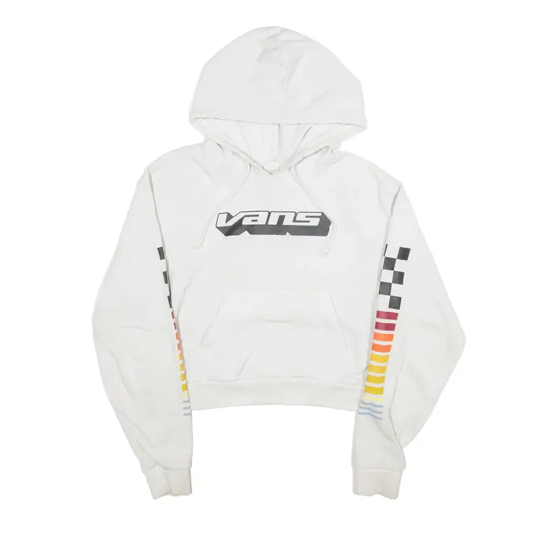 VANS Hoodie White Pullover Womens S
