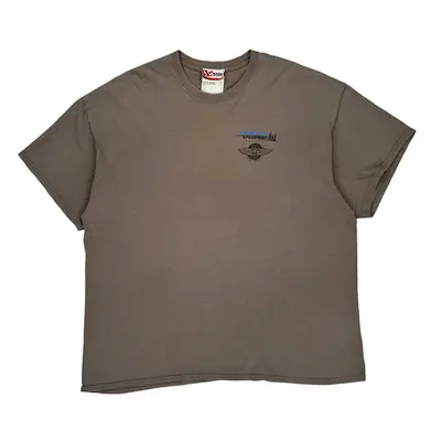 Nascar Chase Authentics Graphic T-Shirt - 2XL Brown Cotton