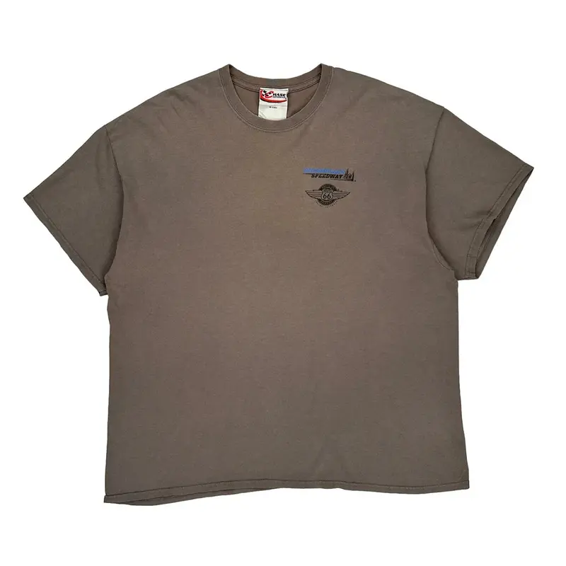 Nascar Chase Authentics Graphic T-Shirt - 2XL Brown Cotton