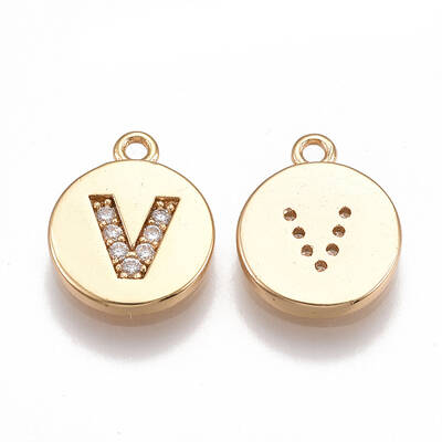 Brass Cubic Zirconia Charms