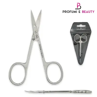 P&b steel cuticle scissors with curved tip