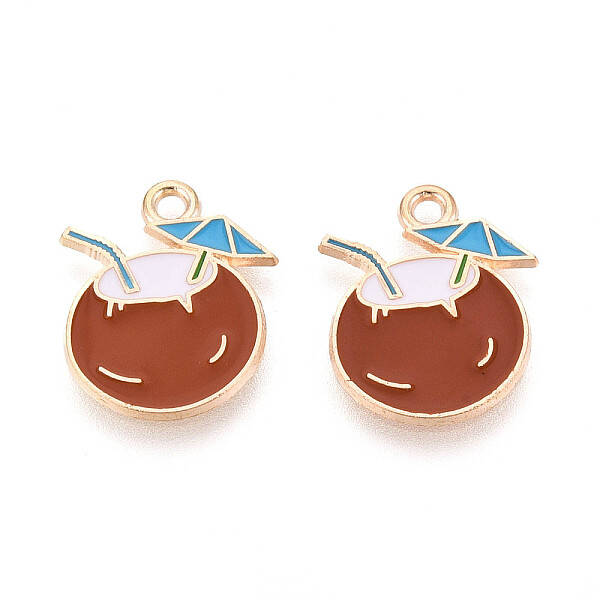 Beach Theme Alloy Enamel Pendants