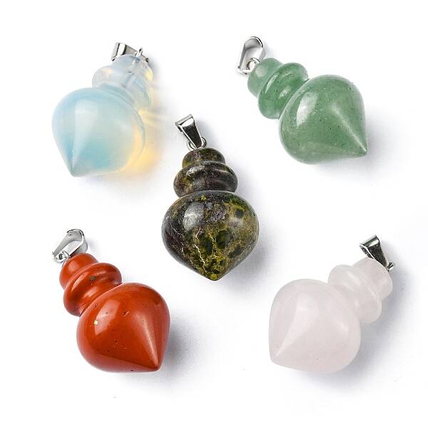 Natural & Synthetic Mixed Gemstone Pendants