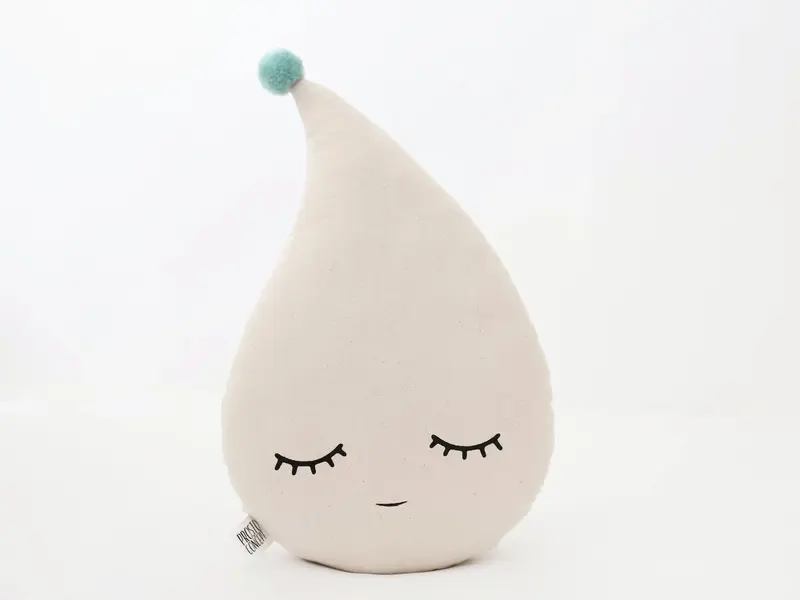 Beige Raindrop Pillow
