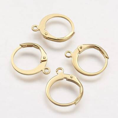 304 Stainless Steel Leverback Earring Findings