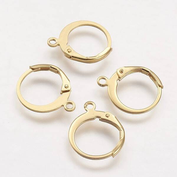 304 Stainless Steel Leverback Earring Findings