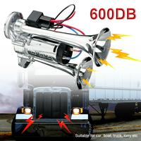 600DB Super Loud Dual Electric Air Horns Kit for Vehicles - With Compressor, Applicable for Cars, SUVs, Trucks, Boats (Sliver...