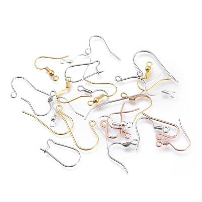 Mixed Materials Earring Hooks