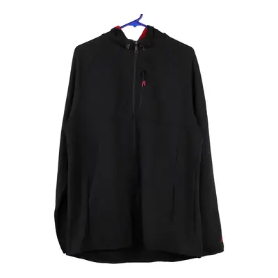 Russell Athletic Hoodie - Large Black Cotton Blend