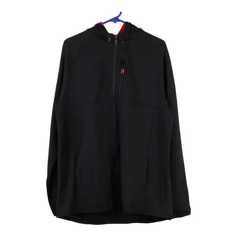 Russell Athletic Hoodie - Large Black Cotton Blend
