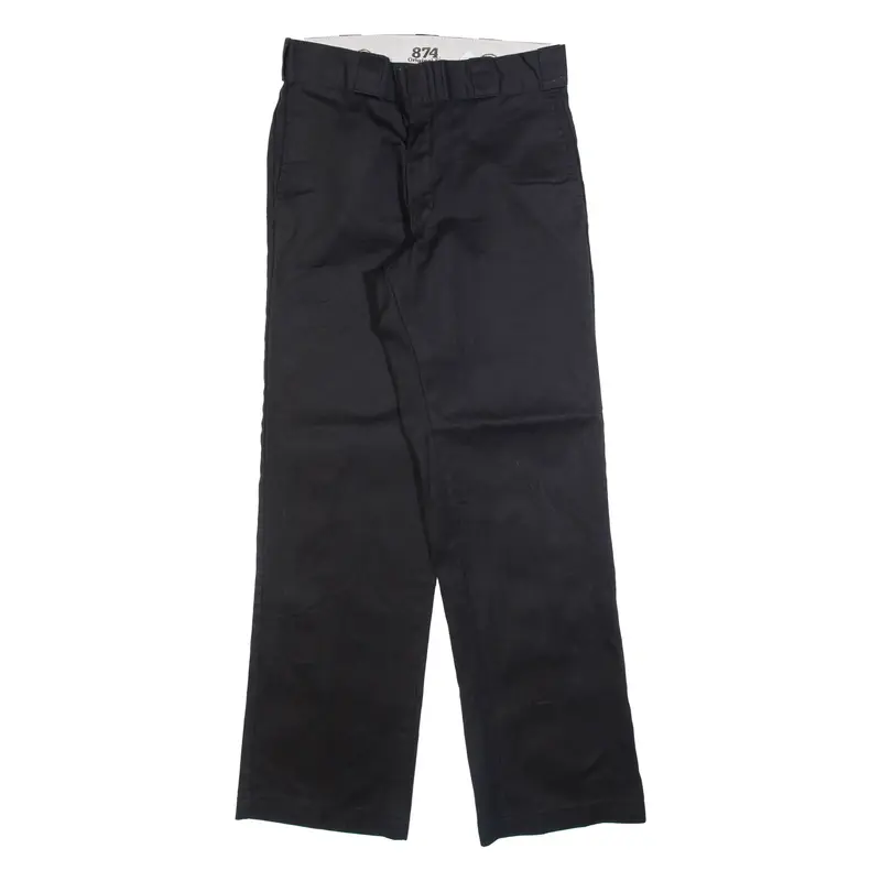 DICKIES 874 Workwear Mens Trousers Black Regular Straight W29 L30