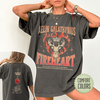 Throne Of Glass Fan Comfort Colors Shirt, Aelin Galathynius Shirts, Fireheart Aelin T Shirt, Kingsflame The Thirteen, Gift Fo...