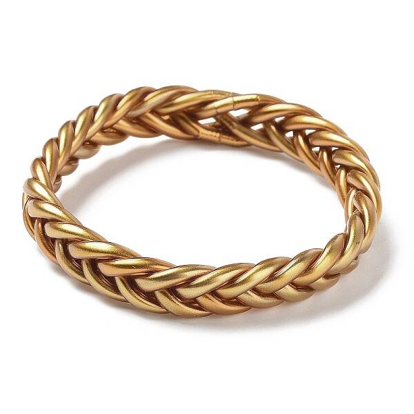 Plastic Cord Braided Stretch Bracelets