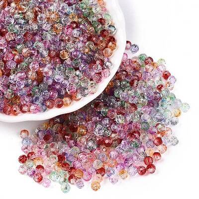 Baking Paint Electroplate Transparent Glass Seed Beads