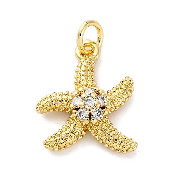 Brass Micro Pave Cubic Zirconia Pendants