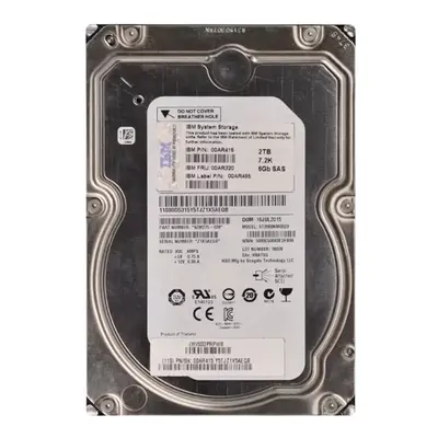 00AR485 IBM 2TB 6Gb/s SAS 7200 3.5-Inch Hard Drive