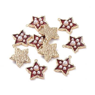 Brass Enamel Pendants