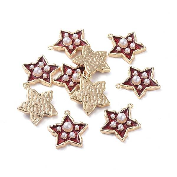 Brass Enamel Pendants