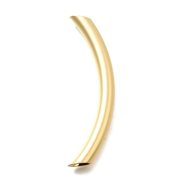 Brass Curved Tube Beads