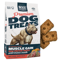 Bully Max Premium High Protein Dog Treats for Puppy & Adult Dogs - Training Dog Food Treats with 32% Protein, Real Meat, Vegg...