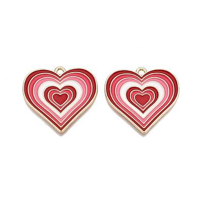 Rack Plating Alloy Enamel Pendants