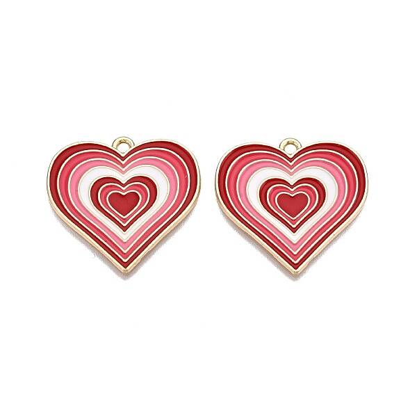 Rack Plating Alloy Enamel Pendants