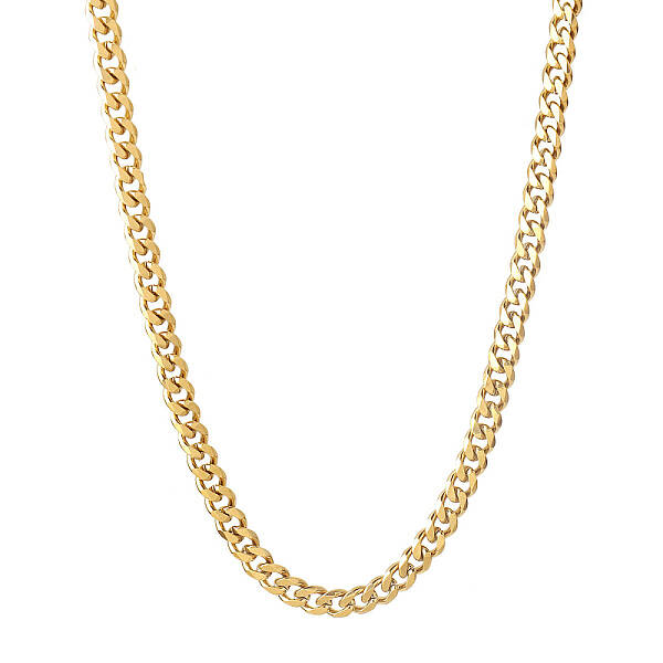 PVD Vacuum Plating 201 Stainless Steel Curb Chain Necklaces