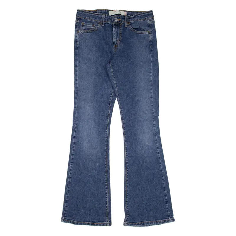 LEVI'S 519 Low Womens Jeans Blue Regular Flared W28 L31