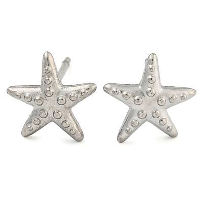 Non-Tarnish Starfish 304 Stainless Steel Ear Studs for Women