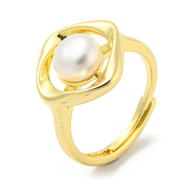 Brass Rhombus Adjustable Rings