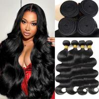 12A Human Hair Bundles Body Wave 100% Unprocessed Brazilian Virgin Human Hair Extensions Quick Weave Bundles Human Hair Natur...