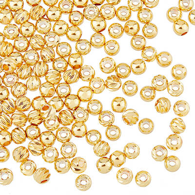200Pcs 2 Style Brass Beads