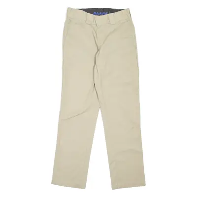 DICKIES Workwear Womens Trousers Beige Slim Tapered W28 L28