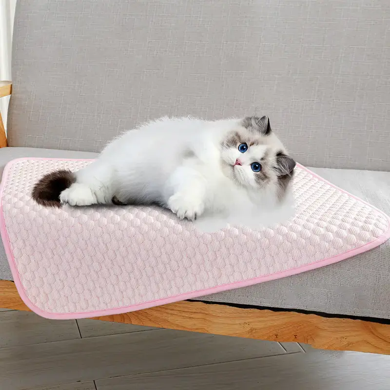 Pet Cooling Pads Ice Bed Summer Cat Dog Pads Physical Cooling Breathable Comfortable Ideal for Indoor Use Refreshing Sleep Ai...