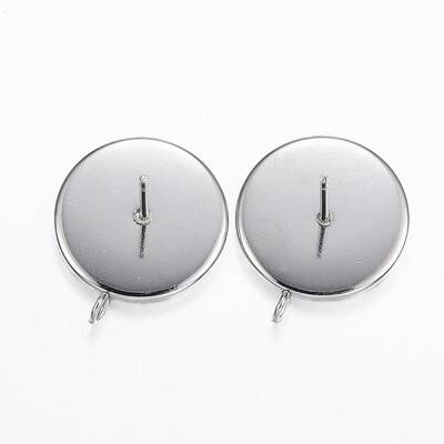 Non-Tarnish 304 Stainless Steel Stud Earring Settings