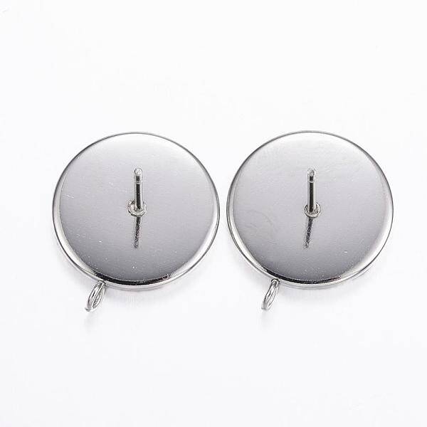 Non-Tarnish 304 Stainless Steel Stud Earring Settings