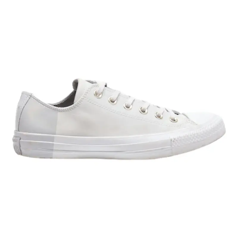 CONVERSE Low Top Trainers Grey Leather Womens UK 5.5