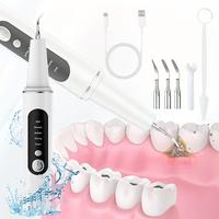 Rechargable Oral Plaque/Tartar Remover for Teeth, Oral Care, Teeth Cleaning Kit with LED Light & 5 Adjustable Modes Dental Sc...