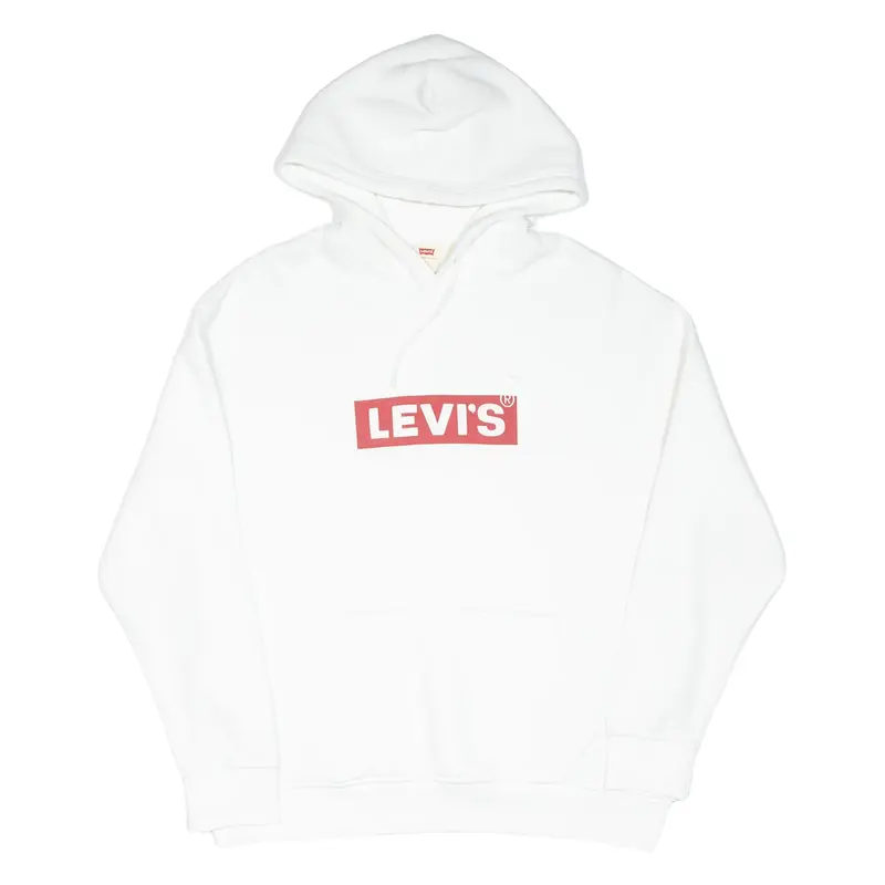 LEVI'S Mens White Hoodie L