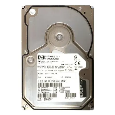 P1168-63001 HP 9.1GB Ultra-160 SCSI 10000 3.5-inch Hard Drive