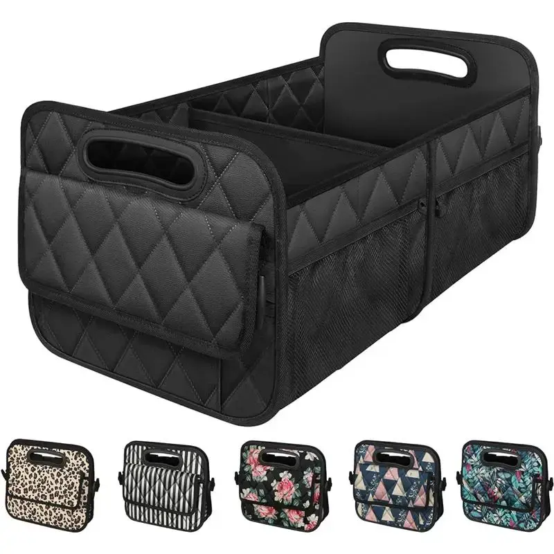 Car Trunk Organizer with 6 Big Pocket,Car Accessories for Women/Men 50L Waterproof Polyester Trunk Organizer for Car/SUV/Mini...