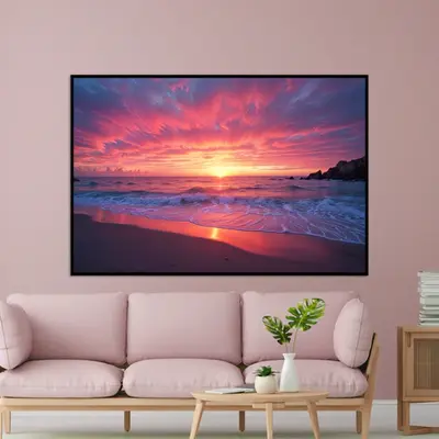 Sunset Symphony Over the Ocean