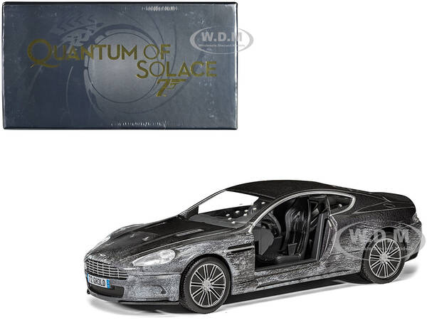 Aston Martin DBS Gray Metallic (Damaged Version) James Bond 007 Quantum of Solace (2008) Movie Diecast Model Car by Corgi