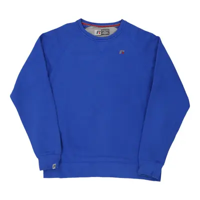 Russell Athletic Sweatshirt - Medium Blue Cotton Blend